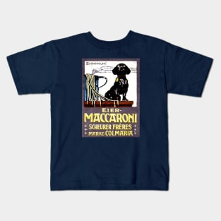 1910 Dachshund and Macaroni Kids T-Shirt